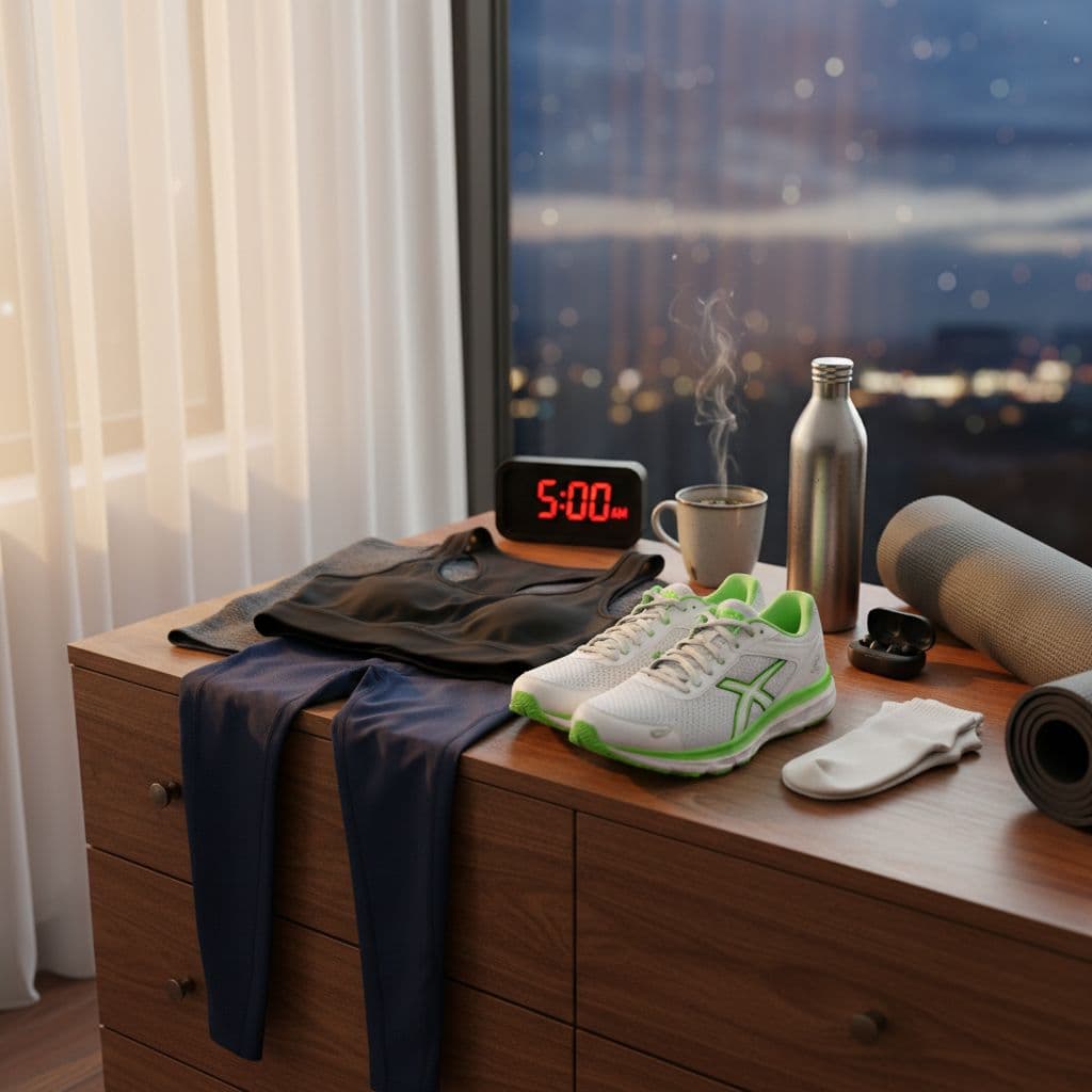 Setting out clothes may help to motivate you to exercise